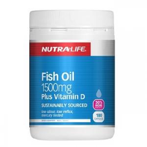 NutraLife  纽乐 深海鱼油 1500毫克+维D 180粒